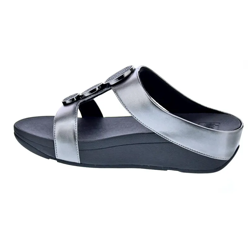 FitFlop Sandalias Mujer Halo Bead Plata