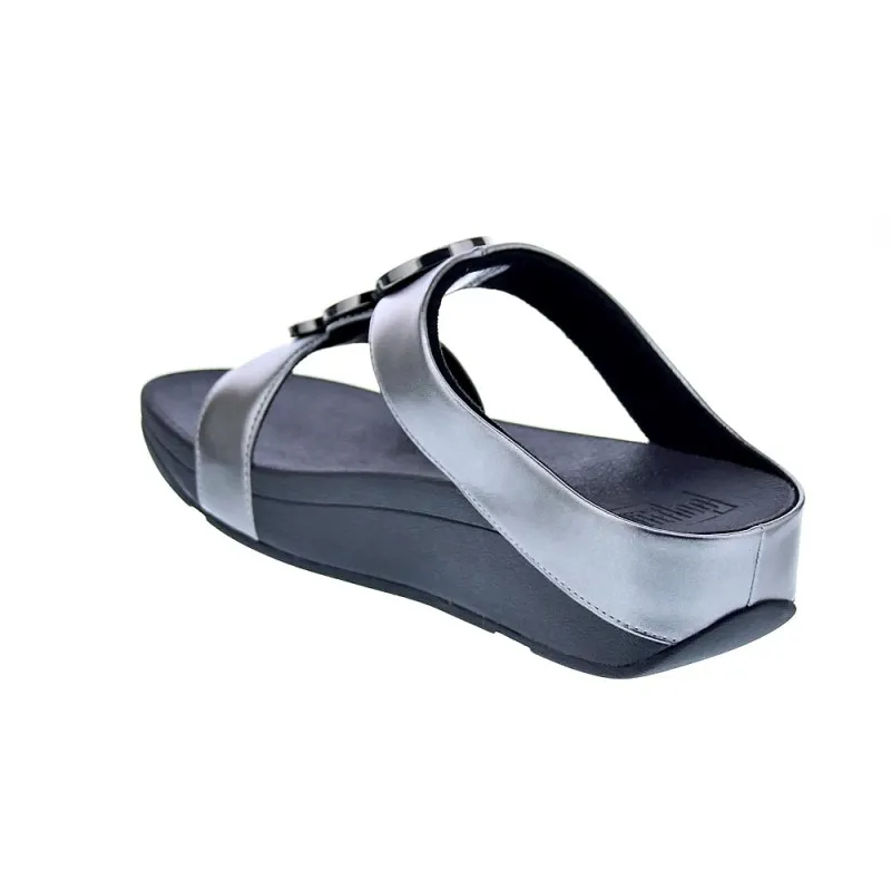 FitFlop Sandalias Mujer Halo Bead Plata