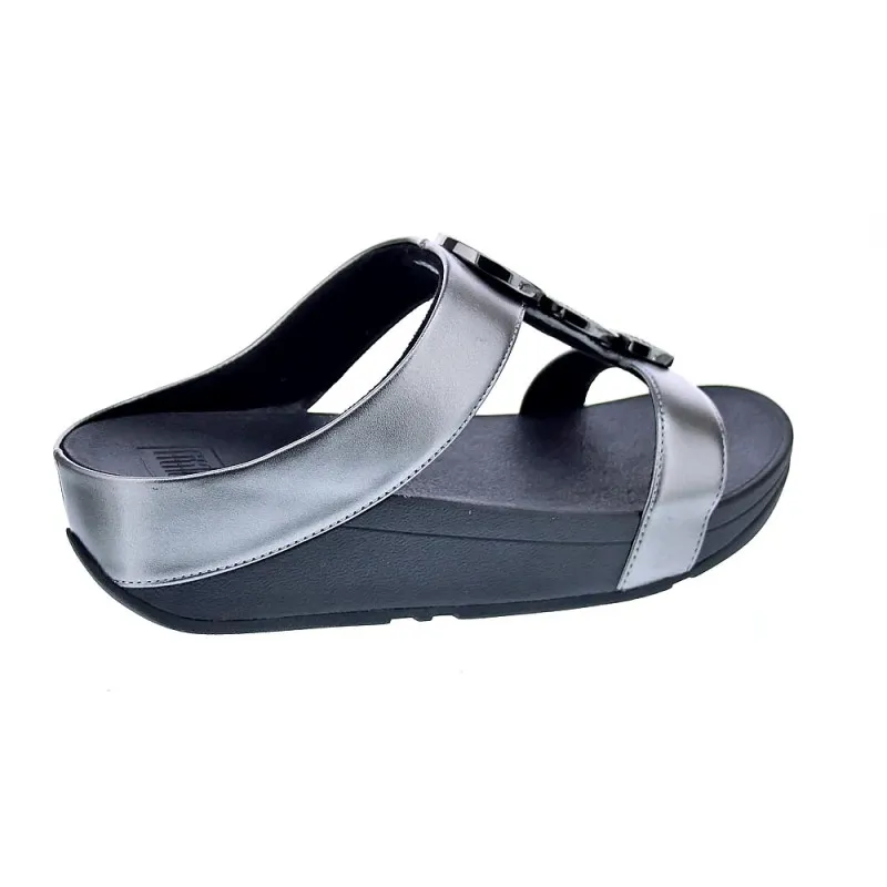 FitFlop Sandalias Mujer Halo Bead Plata