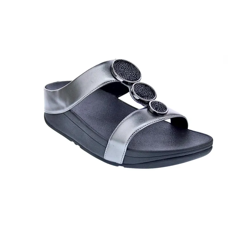 FitFlop Sandalias Mujer Halo Bead Plata