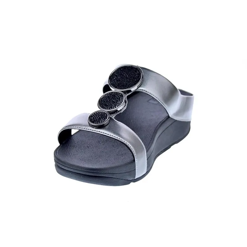 FitFlop Sandalias Mujer Halo Bead Plata