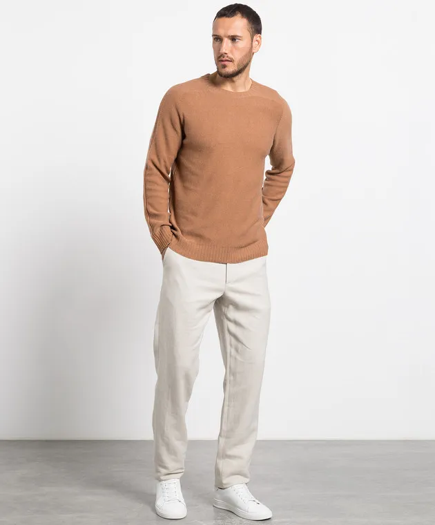 FLY 3 Two-way brown cashmere jumper