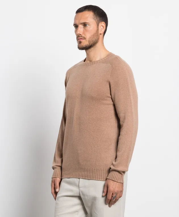 FLY 3 Two-way brown cashmere jumper