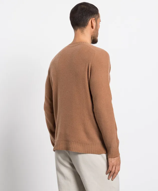 FLY 3 Two-way brown cashmere jumper