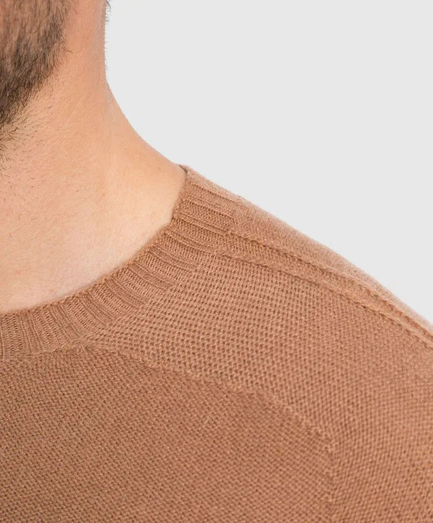 FLY 3 Two-way brown cashmere jumper