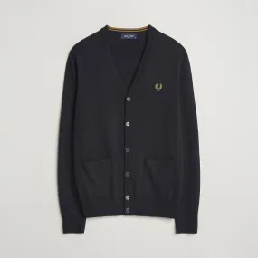 Fred Perry Knitted Cardigan Navy