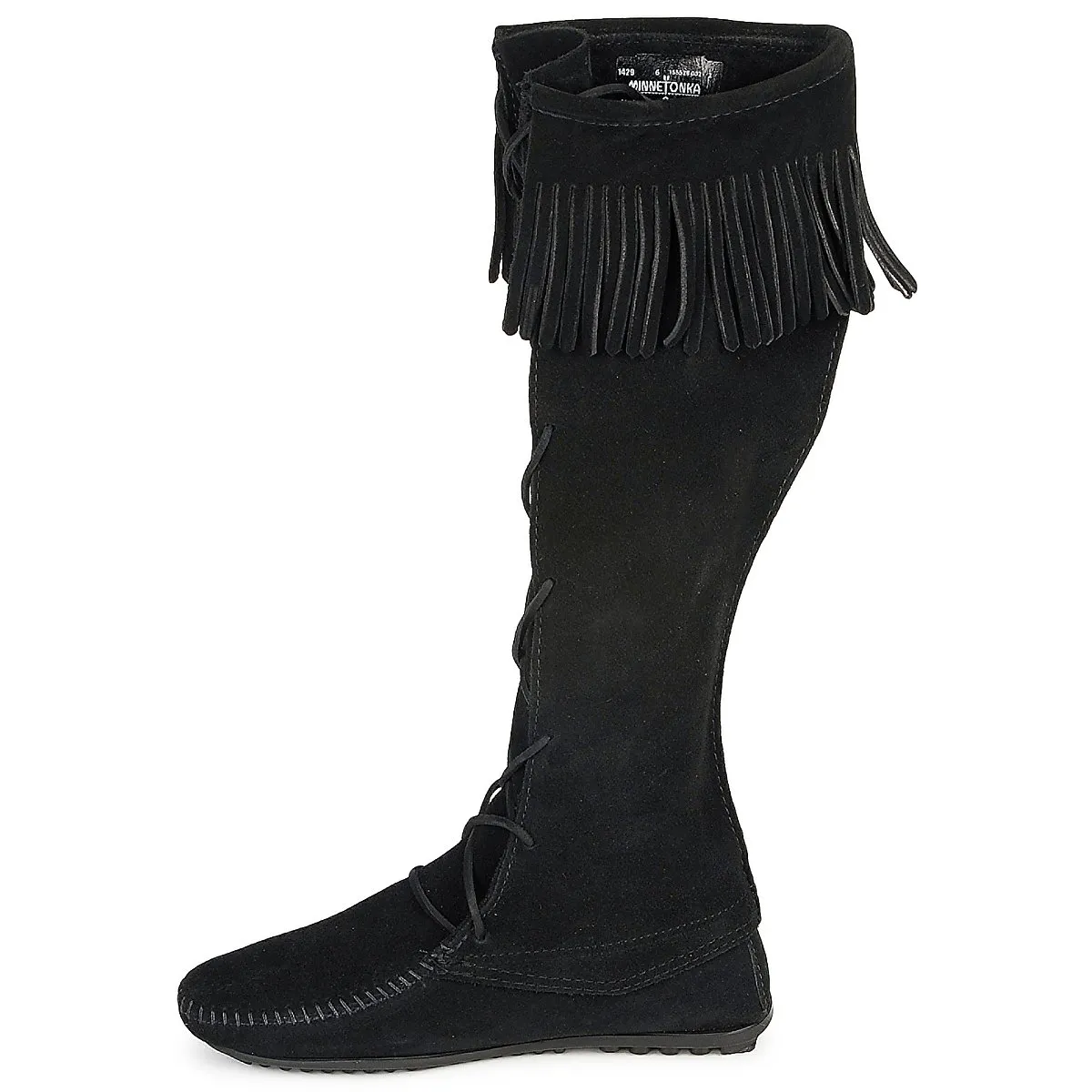 FRONT LACE HARDSOLE KNEE HI BOOT