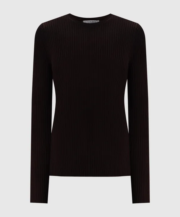 Gabriela Hearst Browning cashmere and silk ribbed jumper