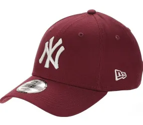 gorra con visera New Era 9T Nos League Essential New York Yankees - Cardinal/White - men´s