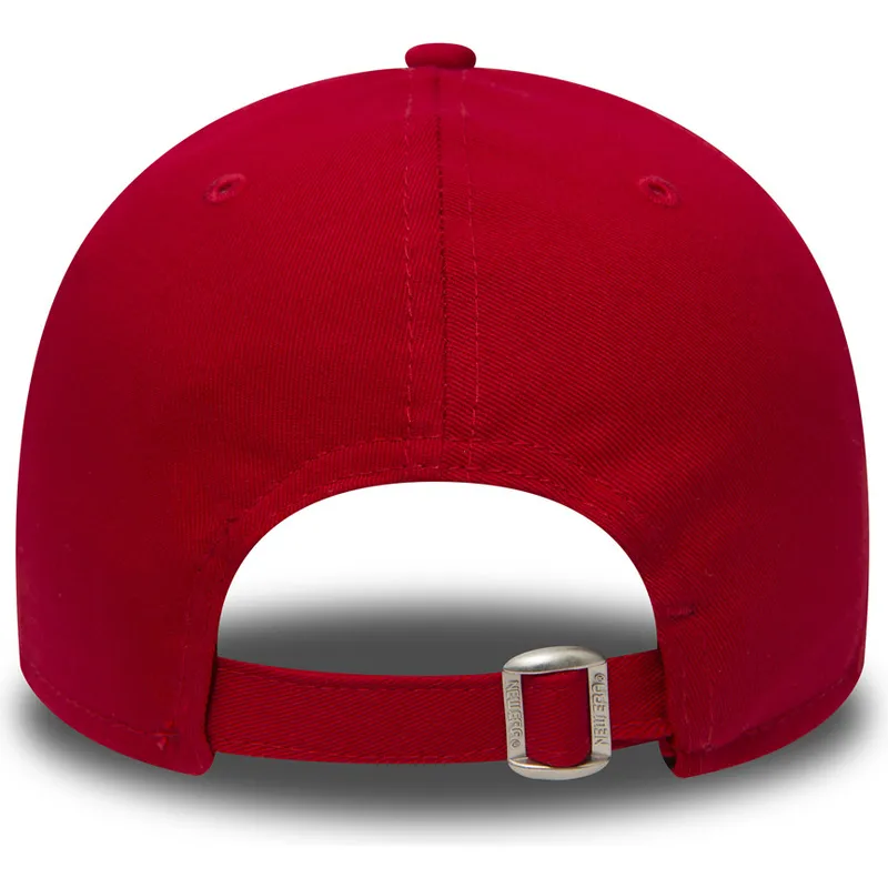 Gorra curva roja ajustable 9FORTY Essential de New York Yankees MLB de New Era