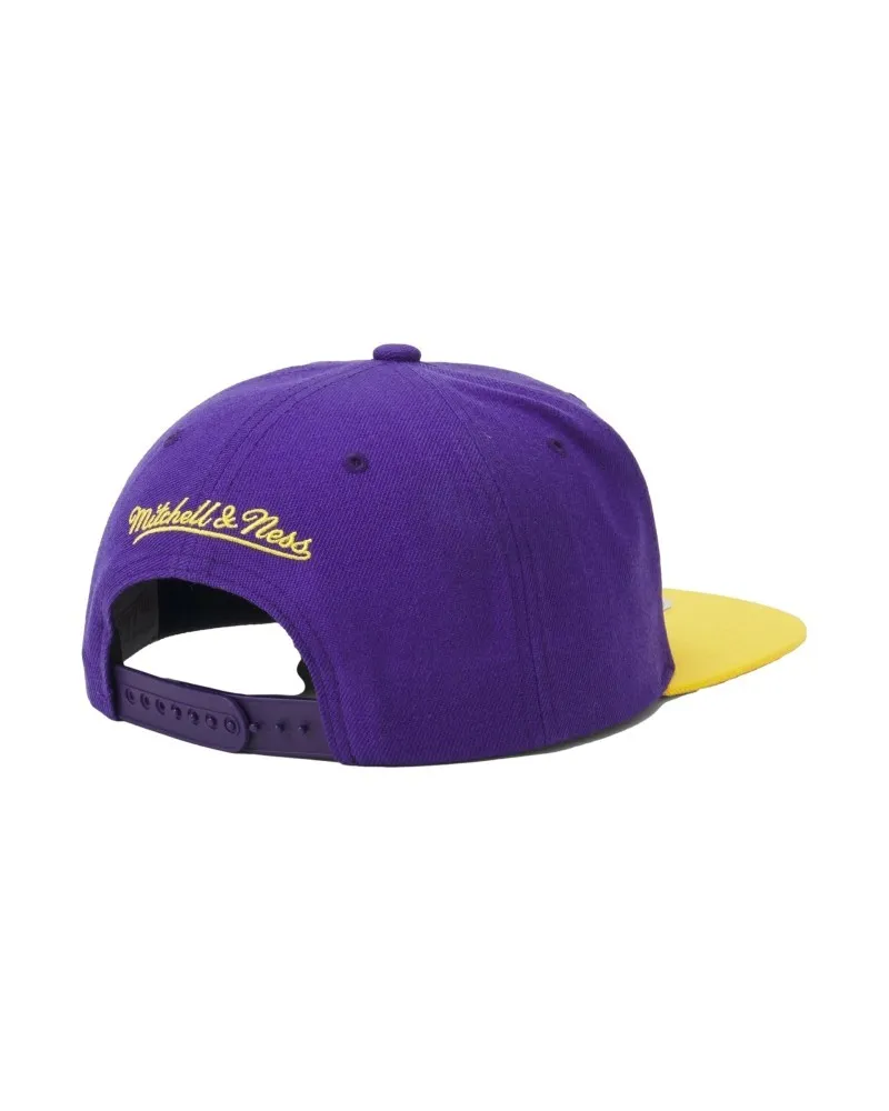 Gorra mitchell & ness morada lakers team to tone 2.0 snapback