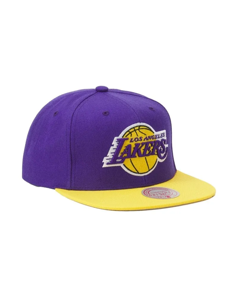 Gorra mitchell & ness morada lakers team to tone 2.0 snapback