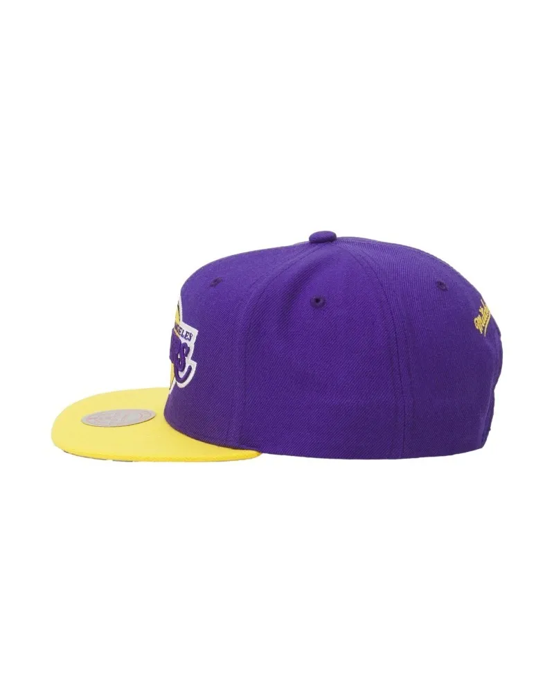 Gorra mitchell & ness morada lakers team to tone 2.0 snapback