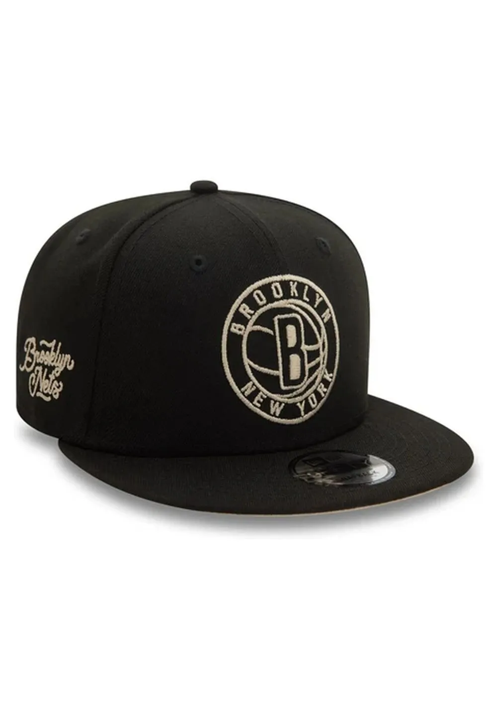 Gorra new era negra nets nba wordmark 9fifty bronet