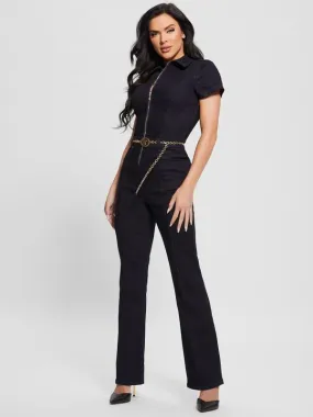 GUESS Flare Denim Jumpsuit