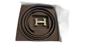 Hermès H Belt Negro 