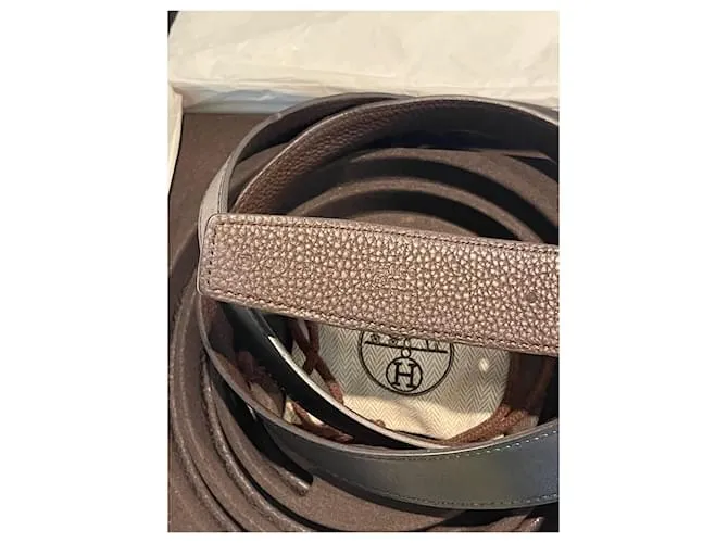 Hermès H Belt Negro 