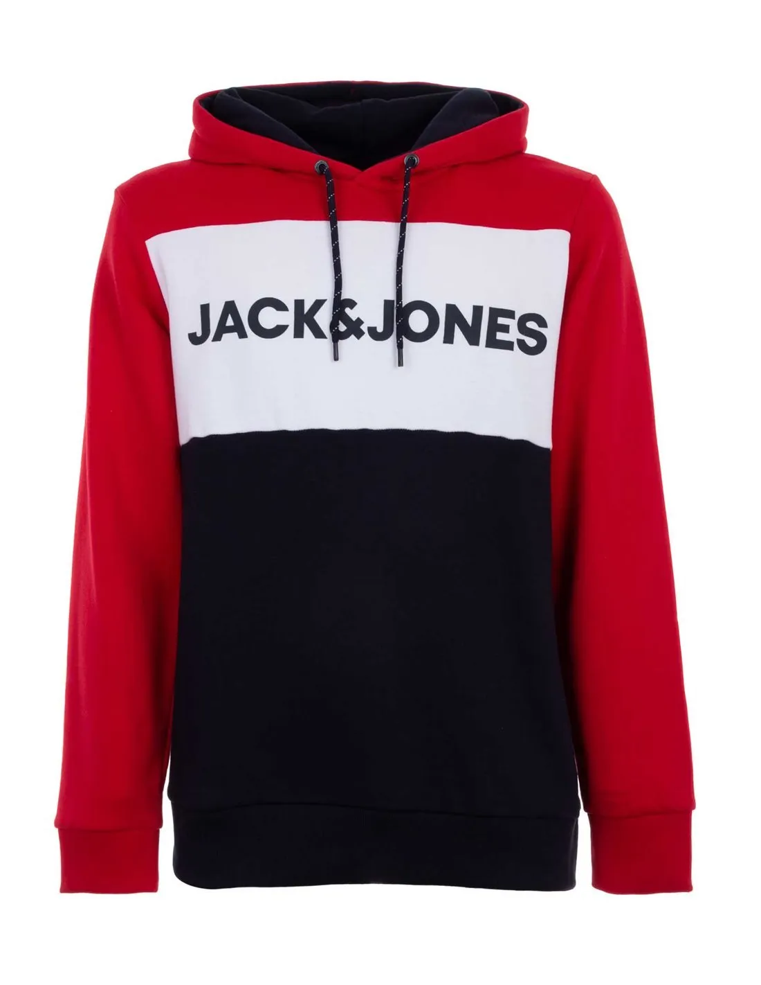 JACK & JONES - Sudadera multicolor JJELogo Blocking Hombre