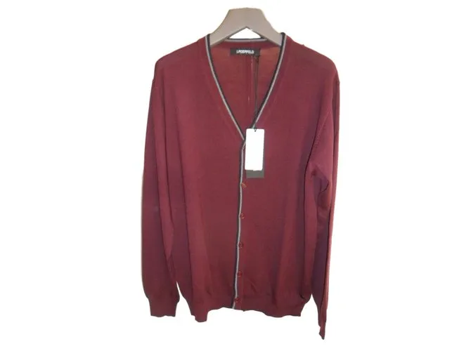 Karl Lagerfeld LAGERFELD A ESTRENAR BORDEAUX CARDIGAN PARA HOMBRE Multicolor 