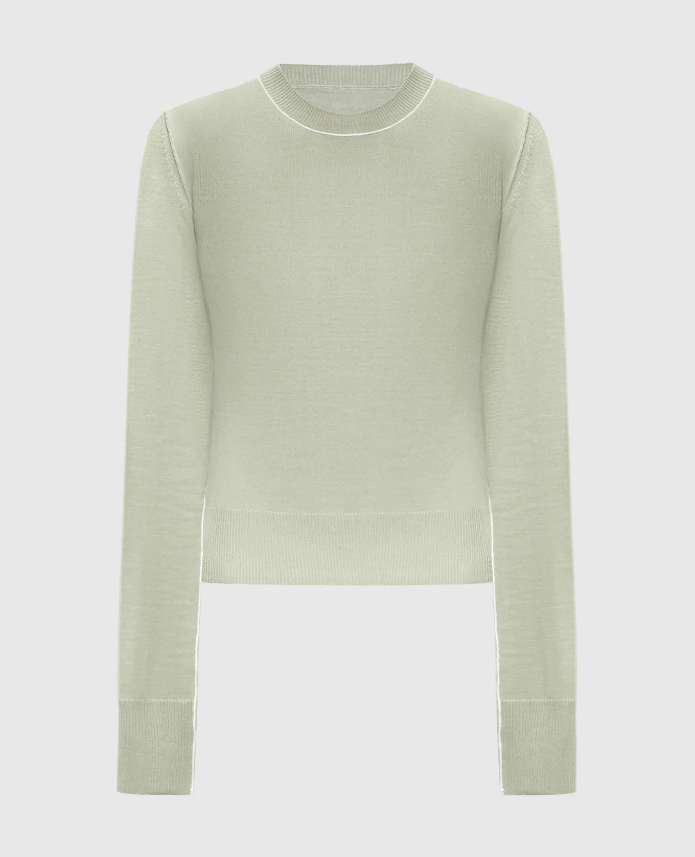 Maison Margiela MM6 Green jumper with accent seams