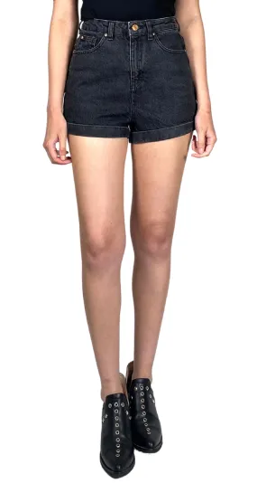 MANGO Shorts Denim Negro