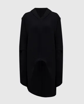 Marc Le Bihan Black elongated jumper with a hood