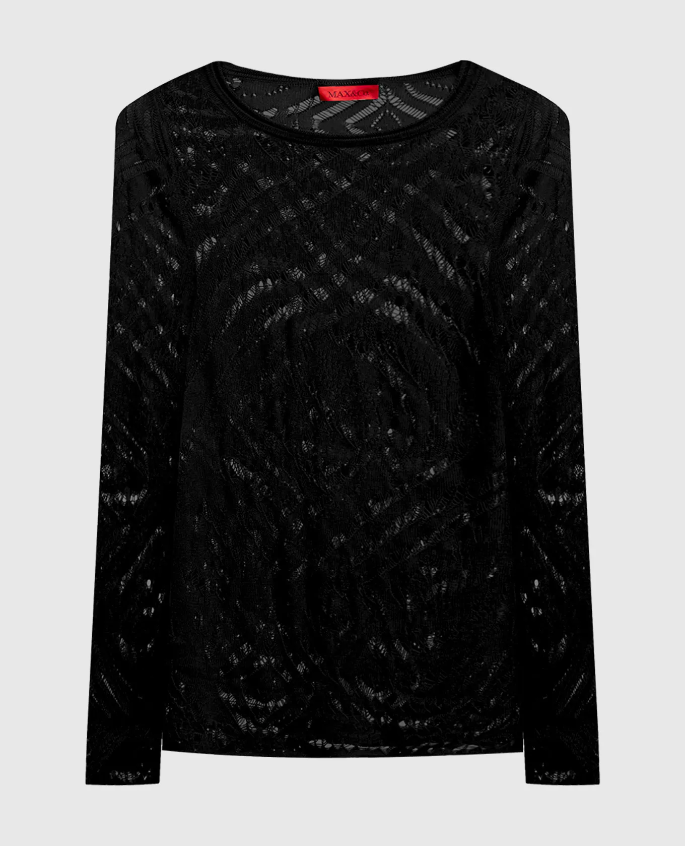 Max & Co Black openwork RAID jumper