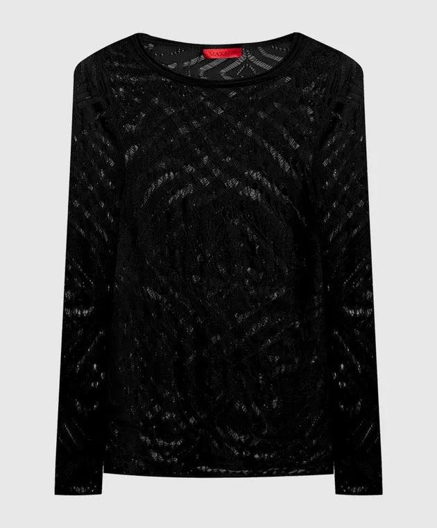 Max & Co Black openwork RAID jumper