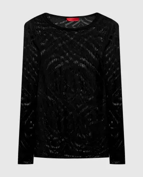 Max & Co Black openwork RAID jumper