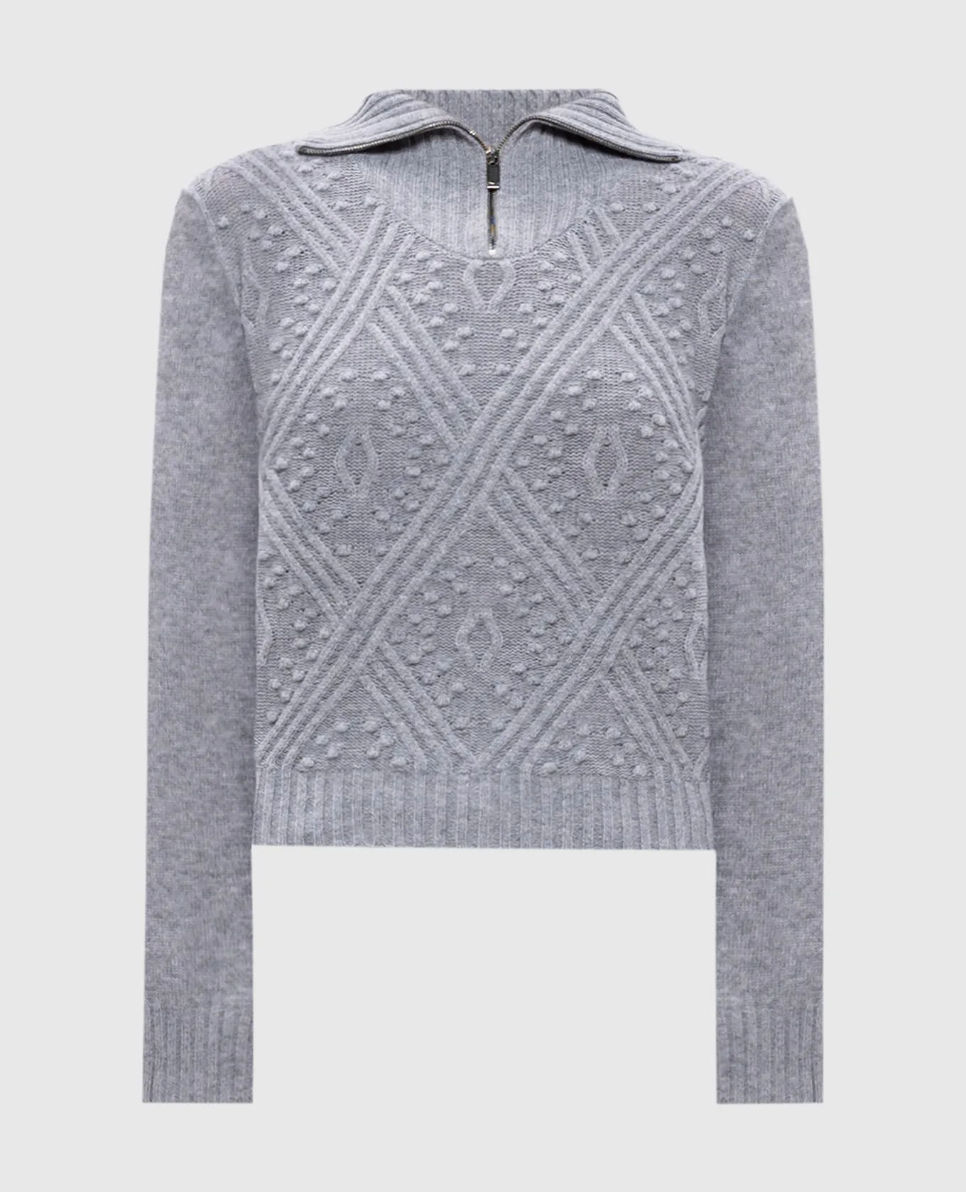 Max Mara ETRA gray wool and cashmere jumper