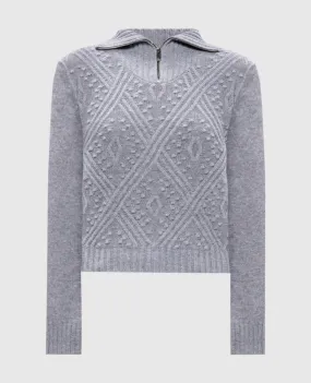 Max Mara ETRA gray wool and cashmere jumper