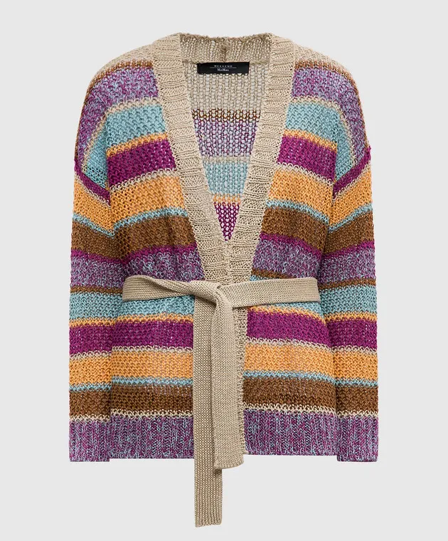 Max Mara Weekend KABALA striped linen cardigan