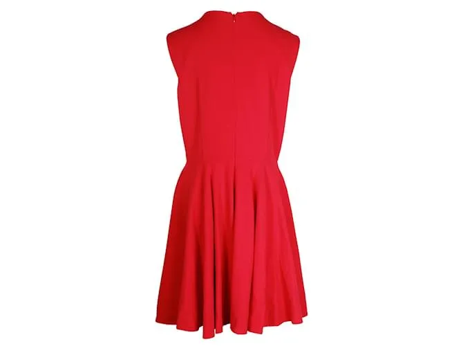 MINI VESTIDO Alexander McQueen en Acetato Rojo Roja 