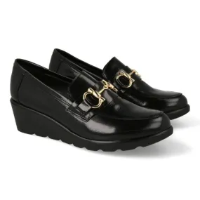 MOCASINES MUJER NEGRO PIEL MOD. CANDALIX