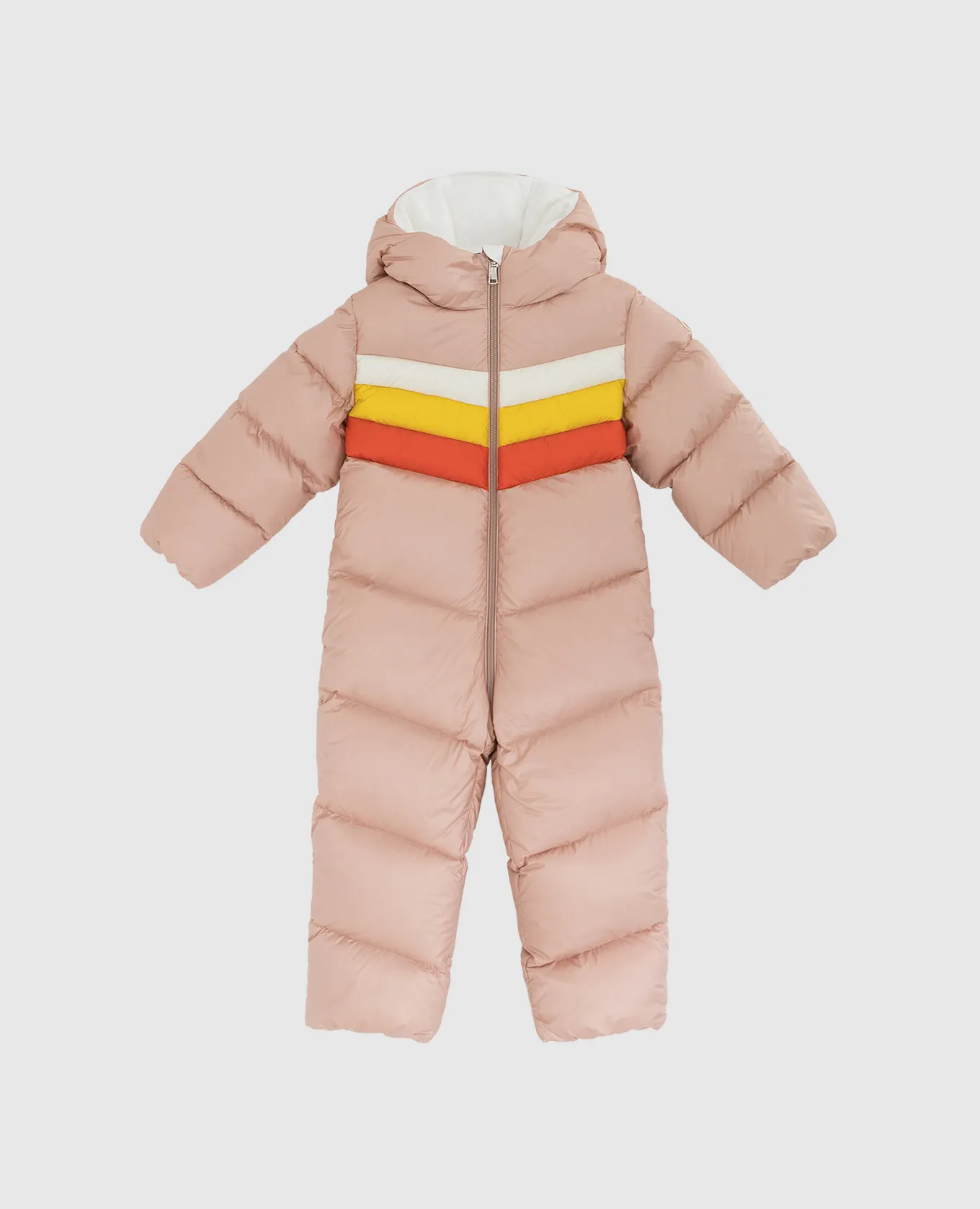 Moncler ENFANT Children's down jumpsuit with contrasting inserts