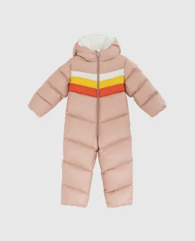 Moncler ENFANT Children's down jumpsuit with contrasting inserts