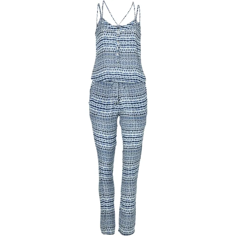 Mono largo O’NEILL práctico y cómodo para Mujer LW SAND CITY PRINT JUMPSUIT Ref. 8A8904 blanco/azul