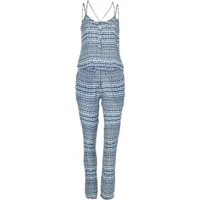 Mono largo O’NEILL práctico y cómodo para Mujer LW SAND CITY PRINT JUMPSUIT Ref. 8A8904 blanco/azul