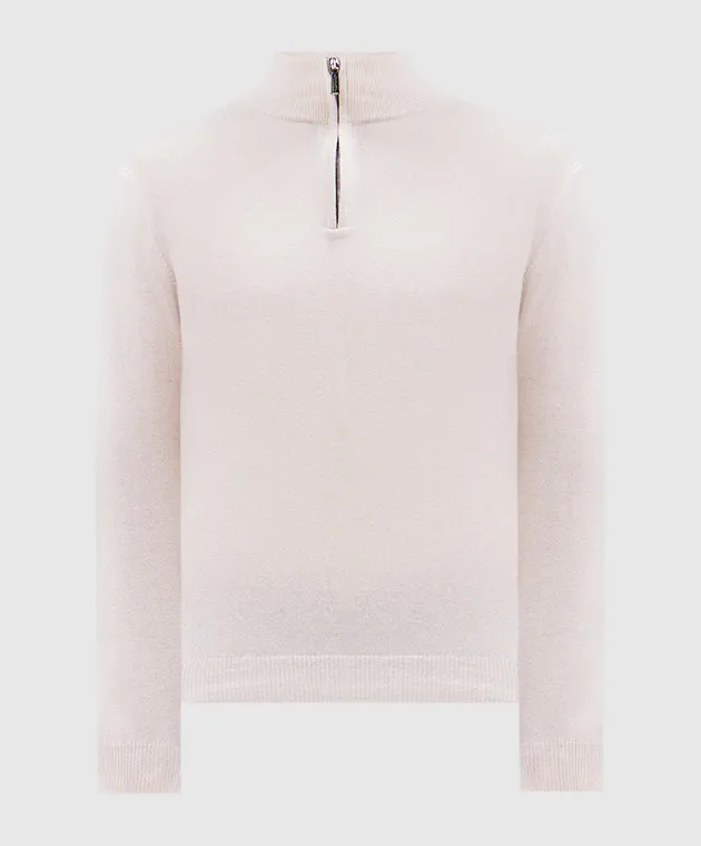 MooRER Beige jumper TERNI made of cashmere and silk