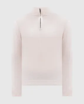 MooRER Beige jumper TERNI made of cashmere and silk