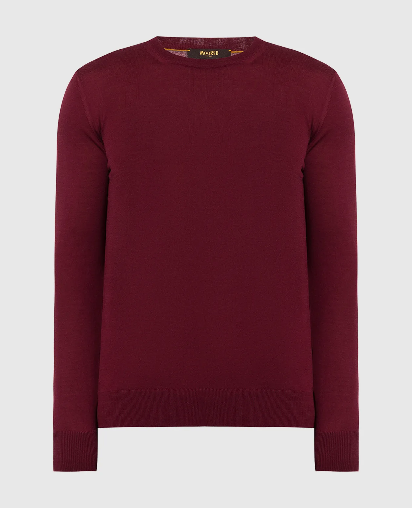 MooRER Burgundy wool jumper Cornelius-mll