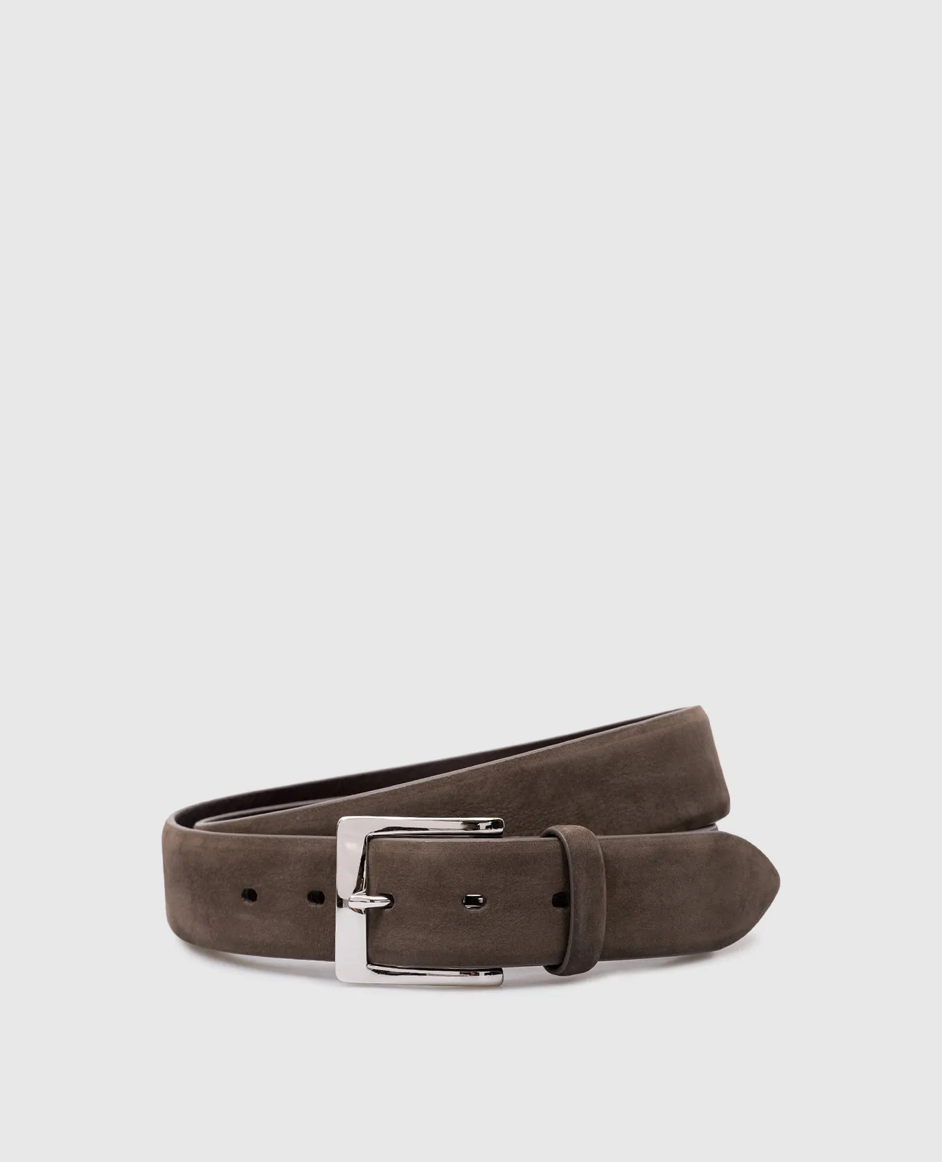 MooRER GAREY beige nubuck belt