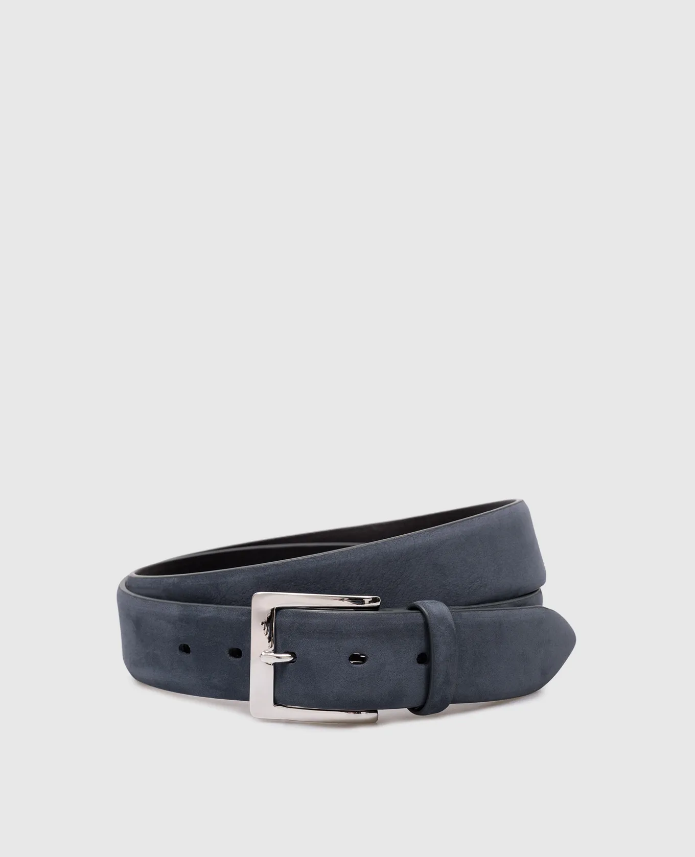 MooRER GAREY blue nubuck belt