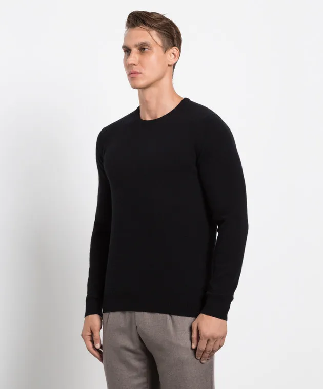 MooRER Orvieto black cashmere jumper