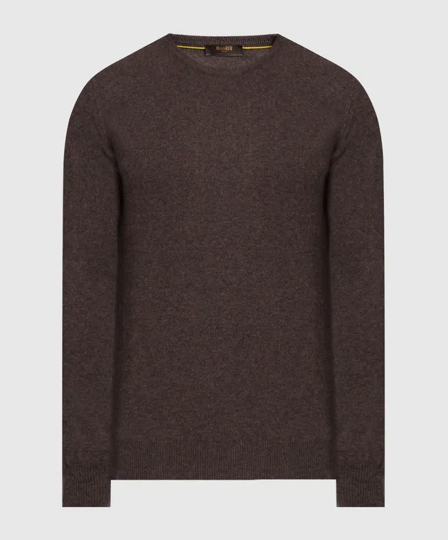 MooRER Orvieto brown cashmere jumper