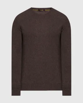 MooRER Orvieto brown cashmere jumper