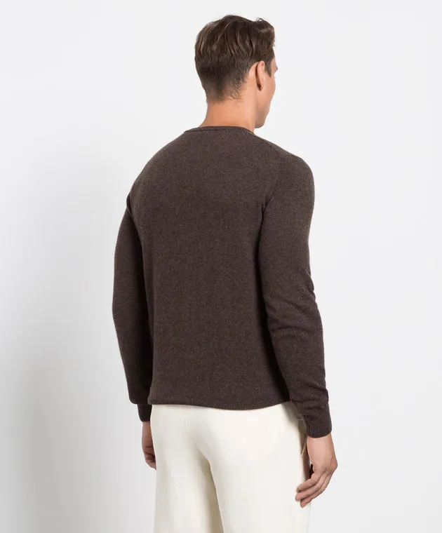 MooRER Orvieto brown cashmere jumper