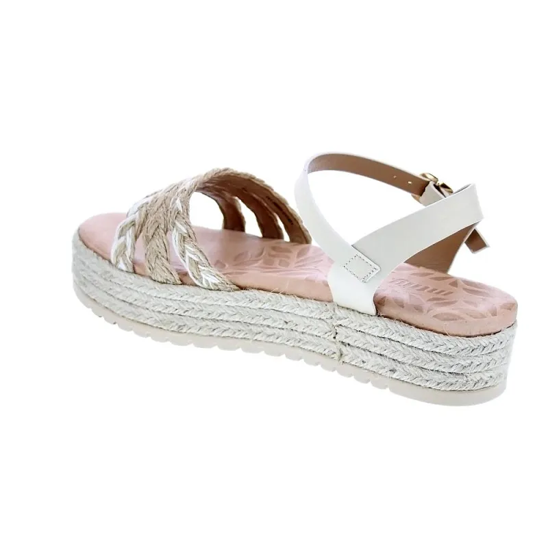 Mtng Sandalias Mujer Trenza Jute Beige