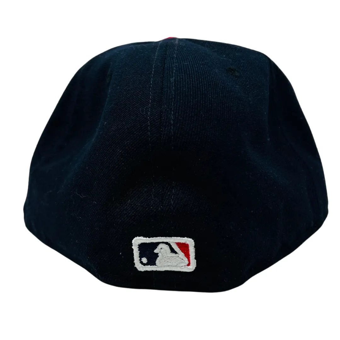 N373O Gorra SnapBack New Era Atlanta Braves Black On White 59FIFTY