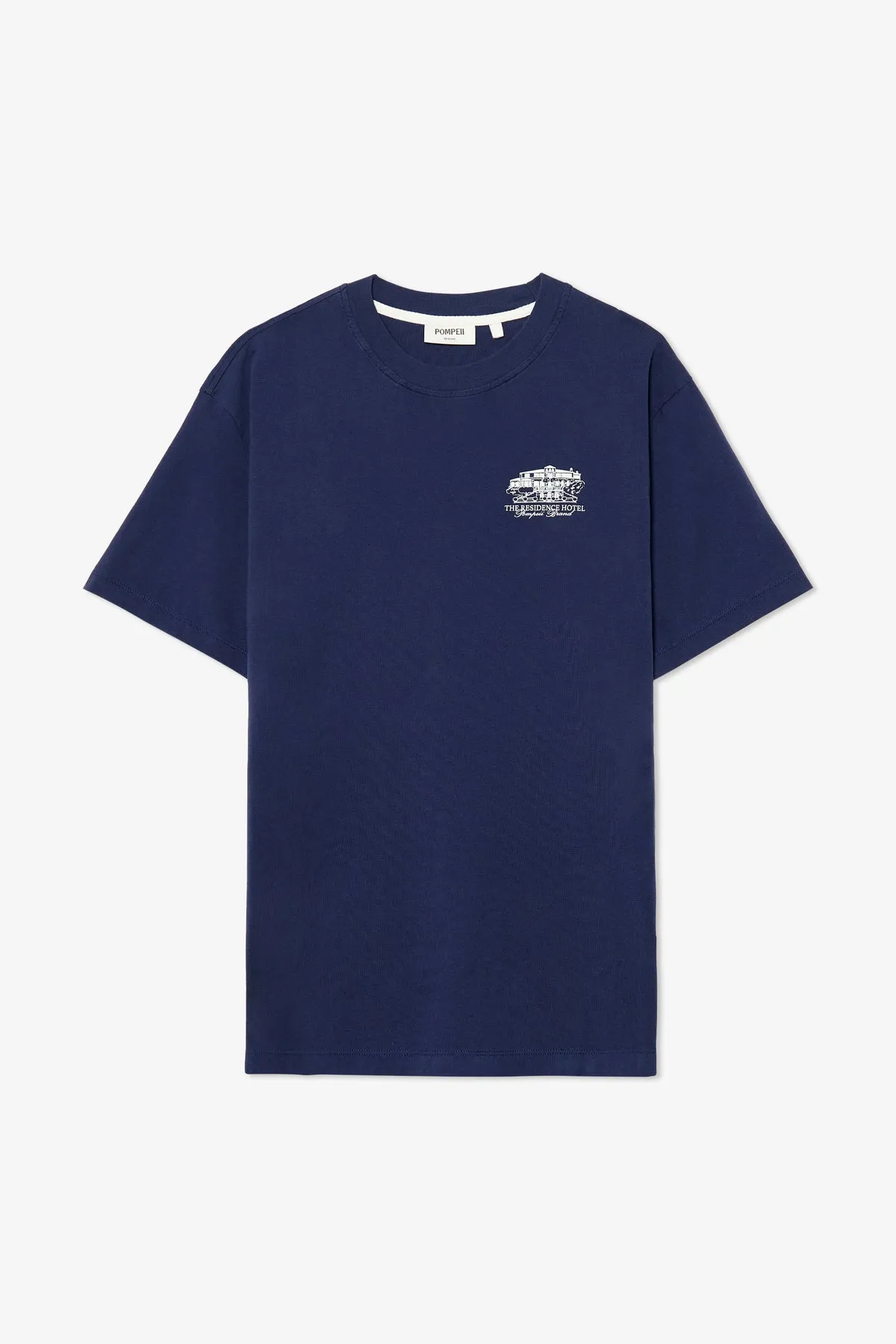 NAVY HOTEL NOTE GRAPHIC TEE